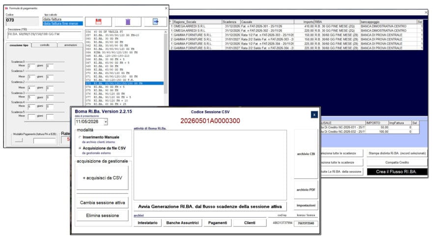 Boma RI.BA. 2.0 — Software per Ricevute Bancarie